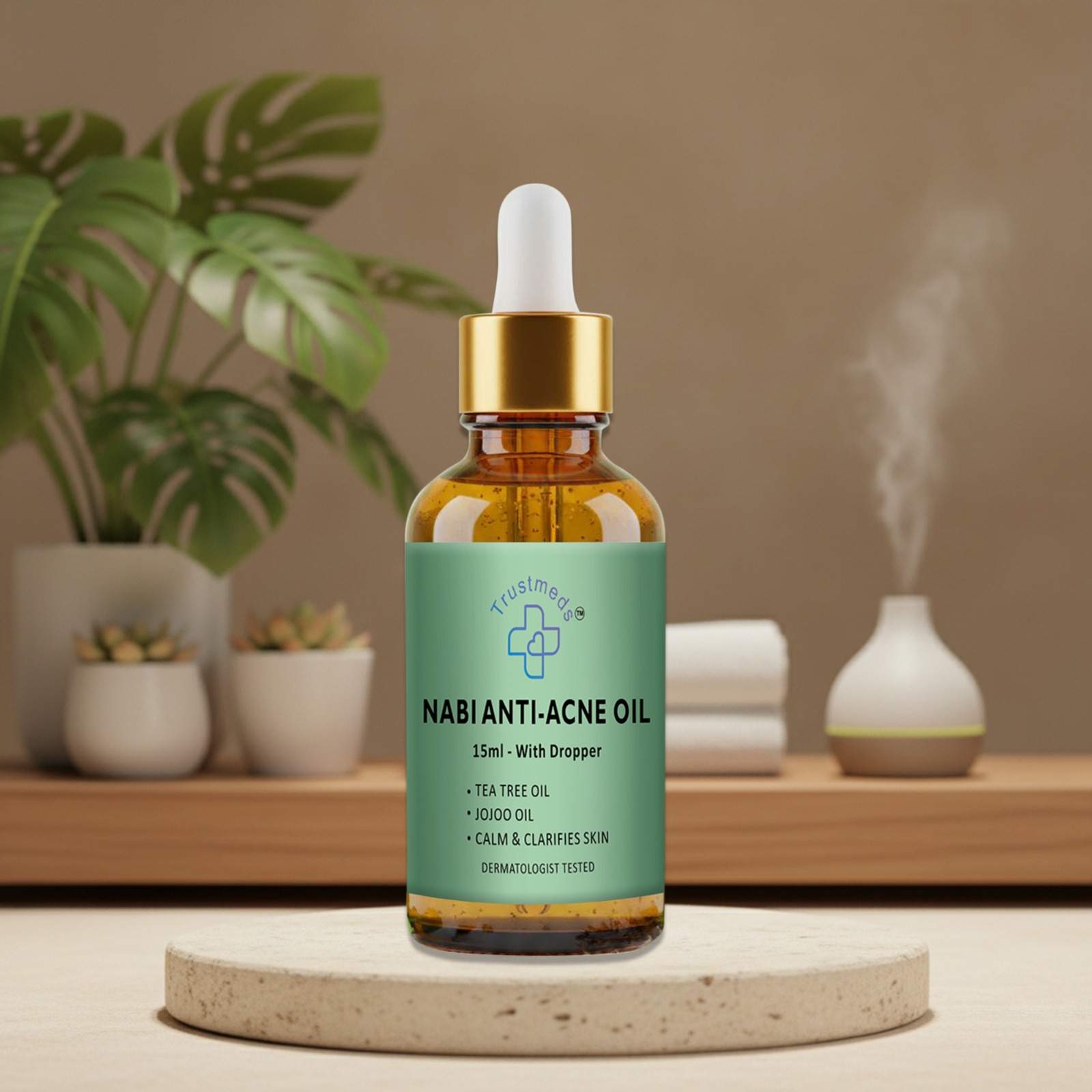 Nabhi Chikitsa Acne navel(belly button) Oil - for Pimples & Acne Marks with Dropper 15ml- view 2